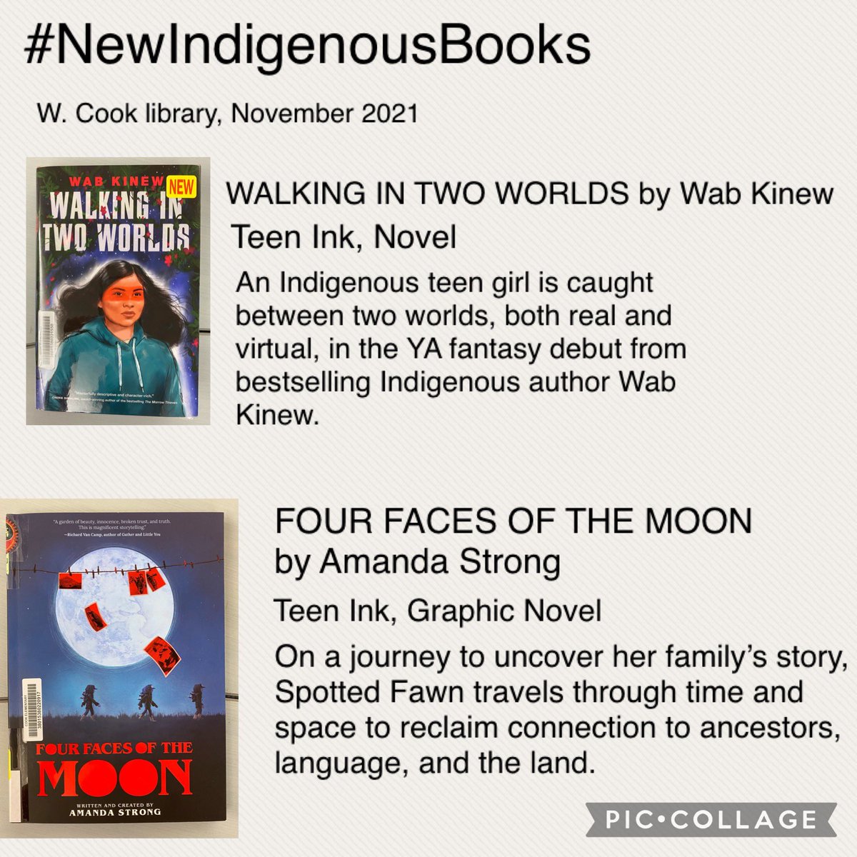 library_cook's tweet image. Hey Cougars @cooksd38 #newbooks shared today at our staff meeting! Now available for check out to all! Spotlight on #Indigenousbooks #nonfictionbooks #lgbtqYAbooks #sogi #diversity #inclusion #sel #happyreading #rtla38 #Cookcares