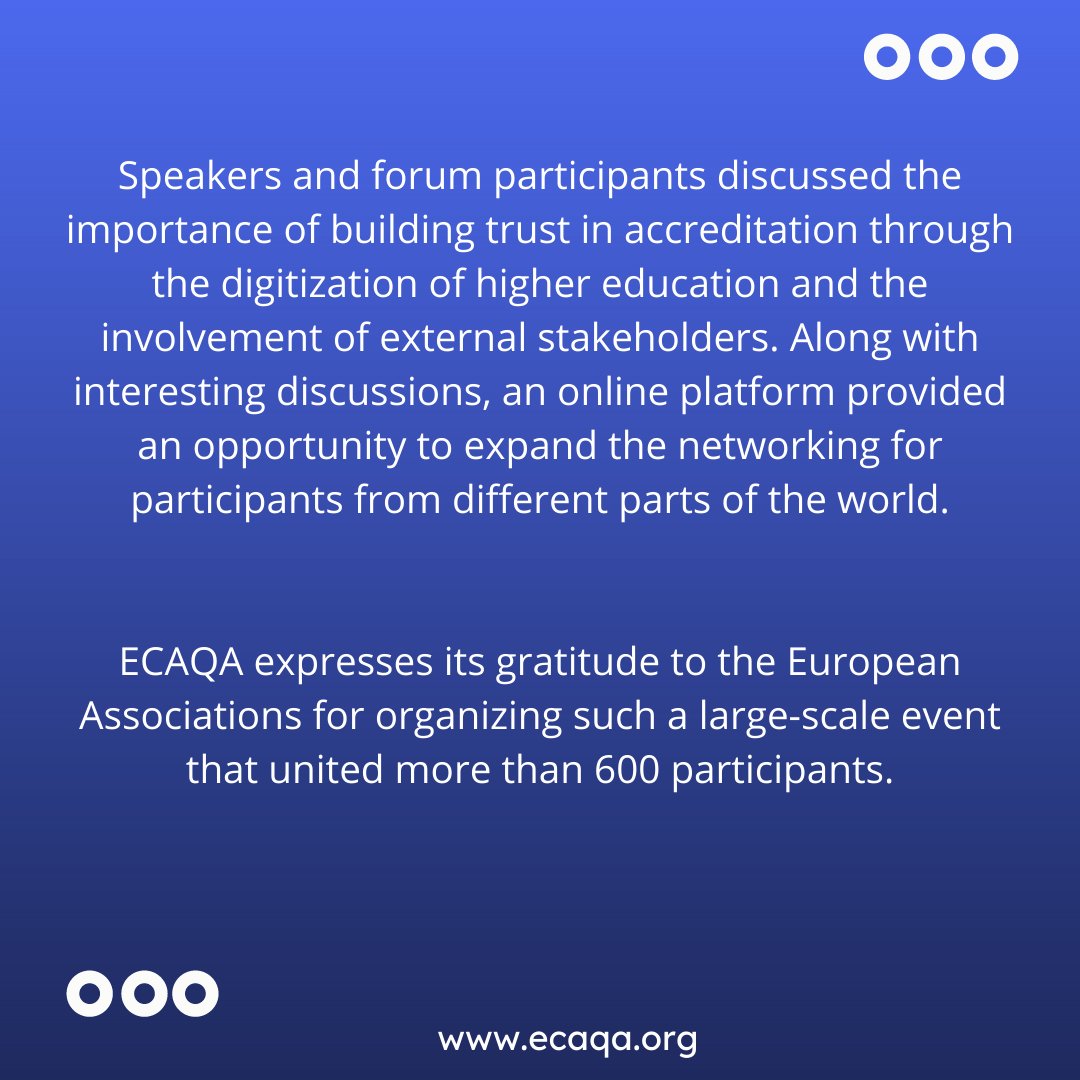 🇰🇿 Eurasian Сentre for Accreditation ECAQA tweet media