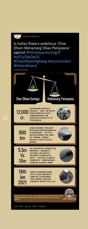 For every step forward in this country a #ToolKit gets activated . This time for Chardham Project .