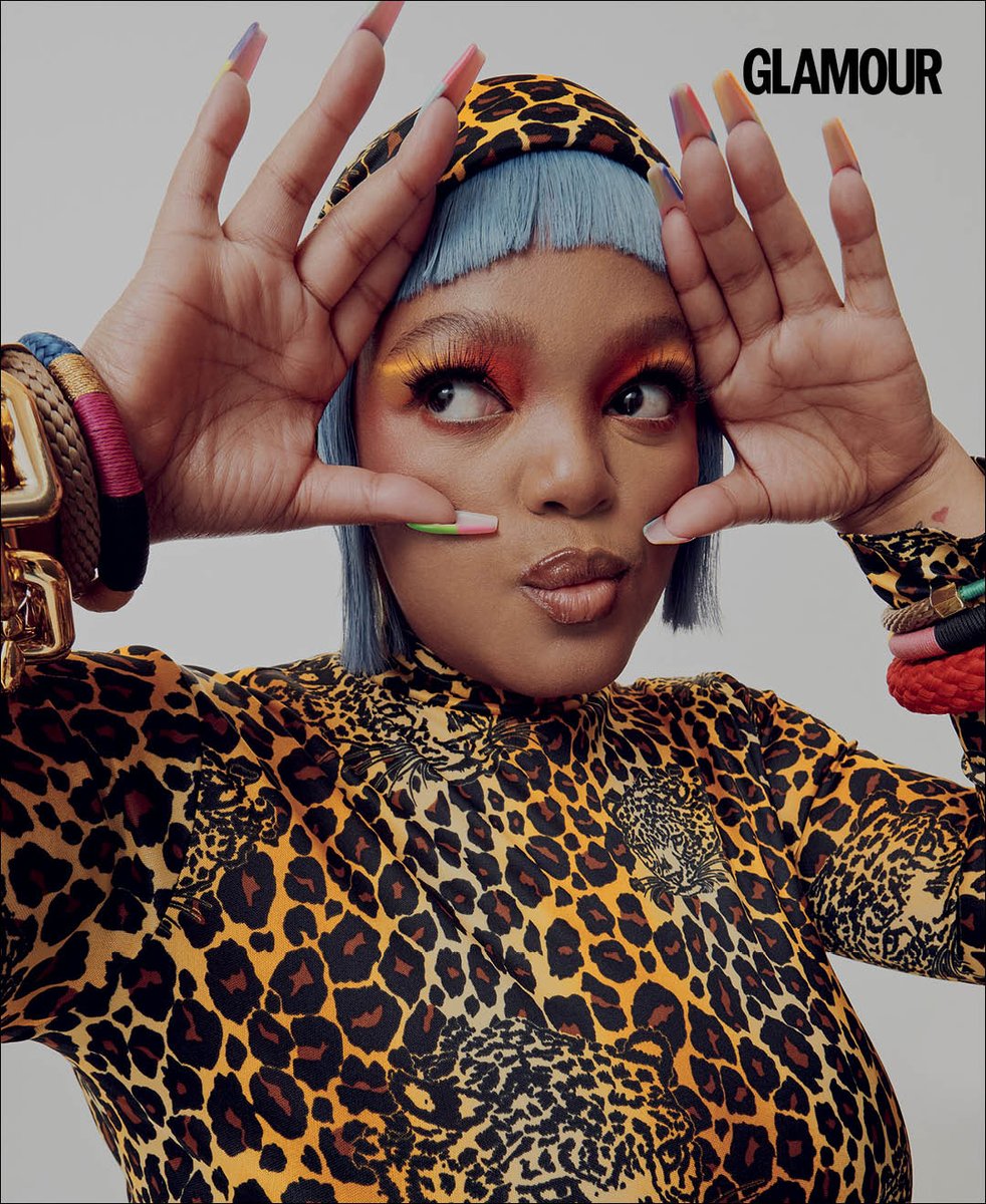 mattenolim's tweet photo. De-Ben Gogo wears MATTE NOLIM SS21 Ingwe top ( xxl ) and matching headscarf in December issue of @glamour_sa x @dbngogo

OUT NOW !!!

Photographer : @xx_niquita_xx
Creative direction / styling @miraleibowitz
Make Up : @magicalmishelle
Hair : @kelvintakudzwa6 https://t.co/ZwN4if9QBk