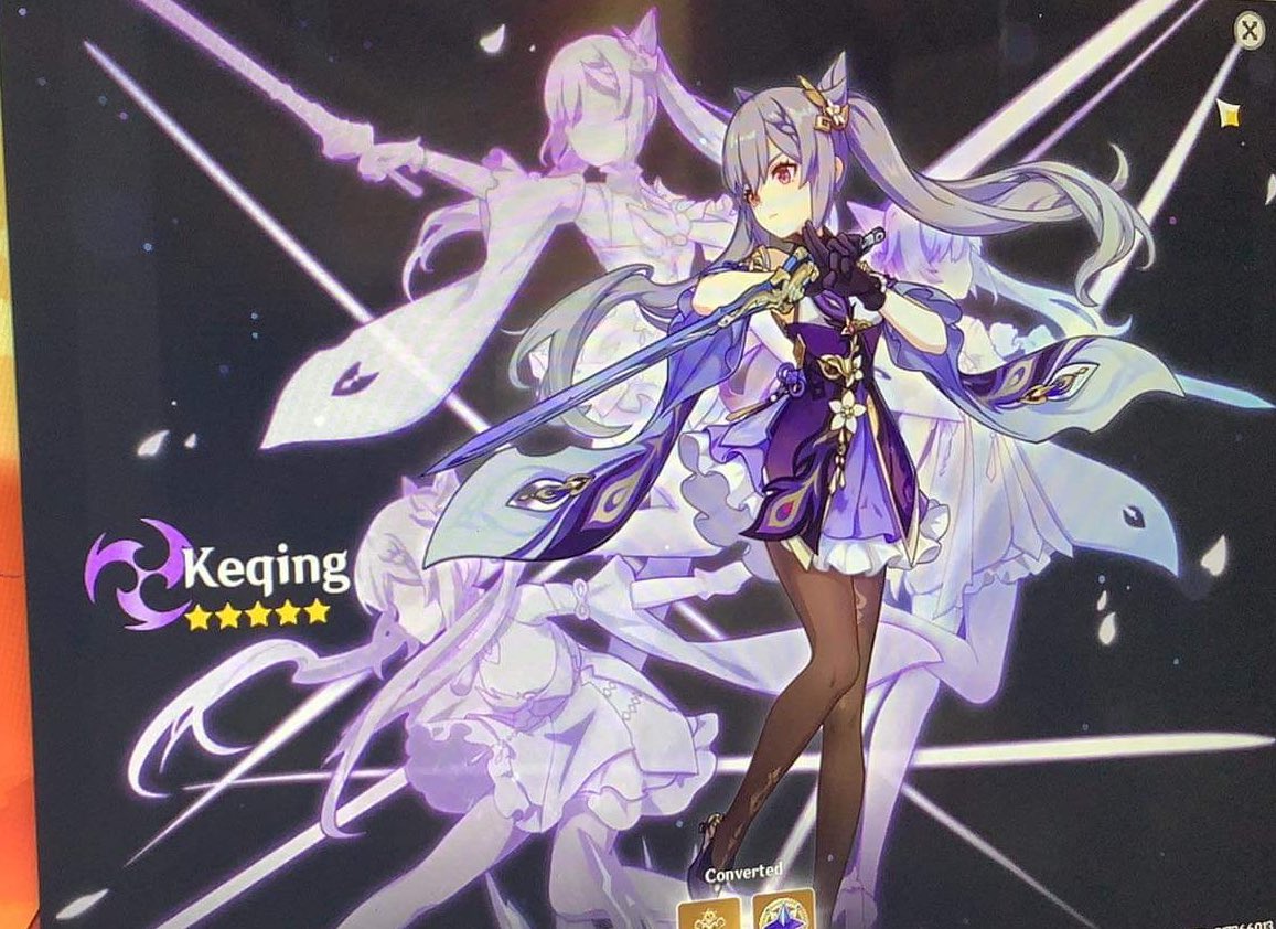 AlteredAltrix's tweet photo. C2 Keqing instead of Chalk Prince not pog q-q https://t.co/3UVTEW23XM