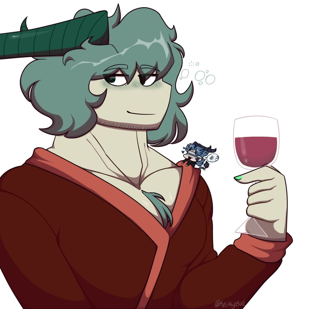 keithybull's tweet photo. Wine love 🍷💚
#fnf #fnfgarcello #fnfchris #hellbentchris #chriscello #art #digitalart #sketch #fanart https://t.co/wxhGLvwUv1