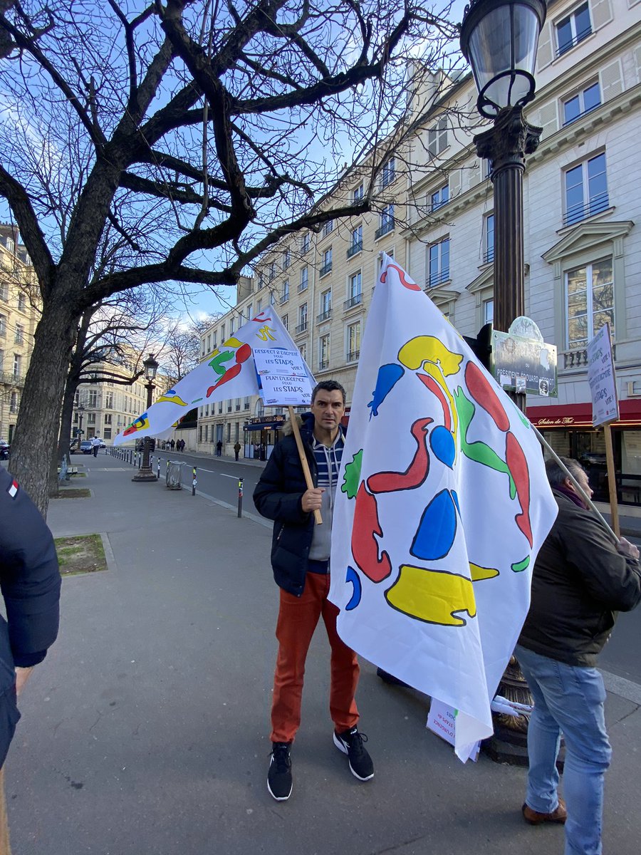 Mobilisation nationale pour les #StapsOublies hier avec prise de parole de 12 député.es +10 Staps devant l’assemblée nationale +rassemblements locaux devt les rectorats! <a href="/Profs_Staps_R2/">Staps Rennes En Colère</a> <a href="/SnesupFsu/">SNESUP-FSU</a> <a href="/snepfsu/">SNEP FSU #HelloQuitX #20janvier</a>  #plandurgencepourlesstaps