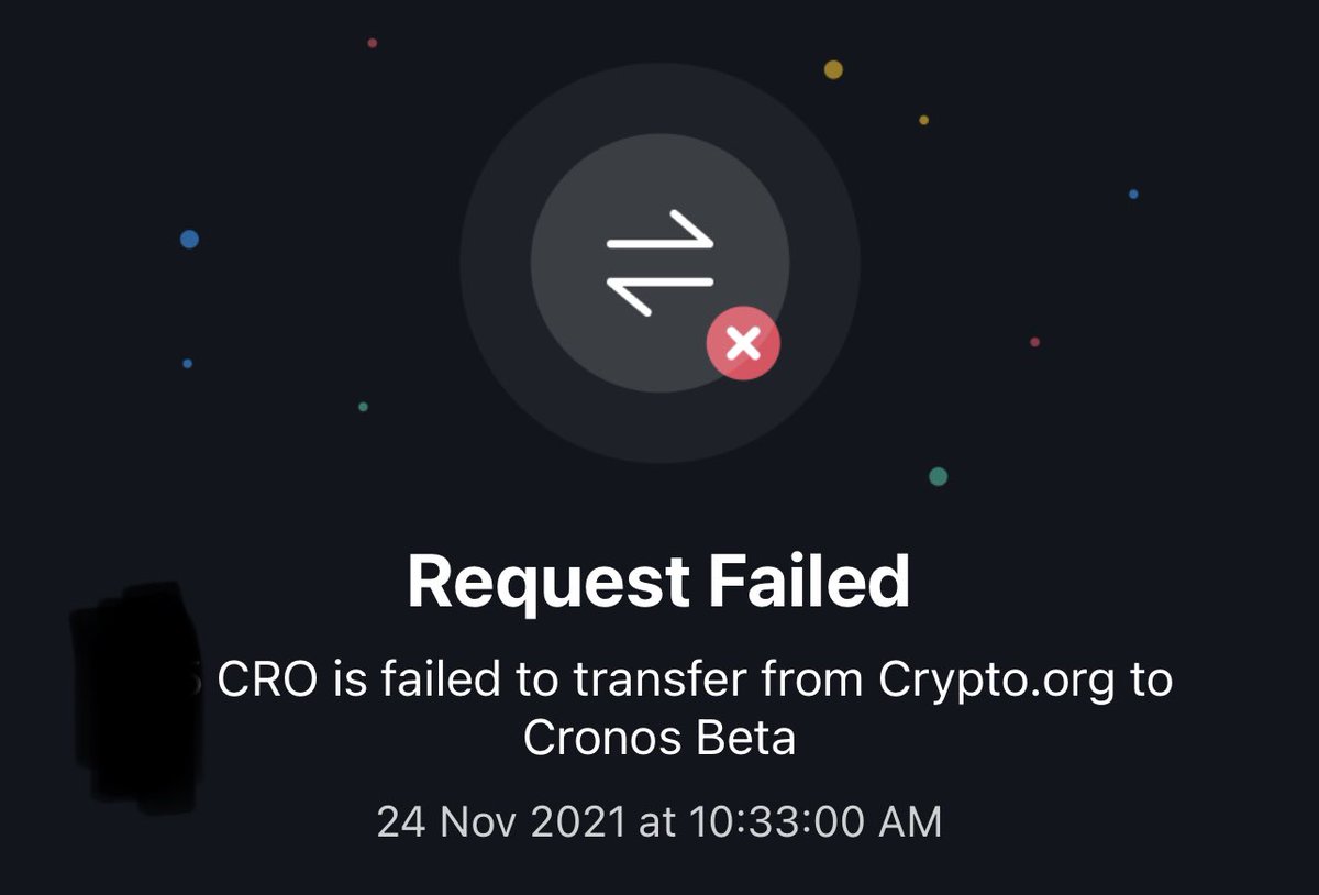 amateurcryptos's tweet photo. @paul_dixon85 @cryptocom After 12 hrs, request failed! https://t.co/06zD97Tnct