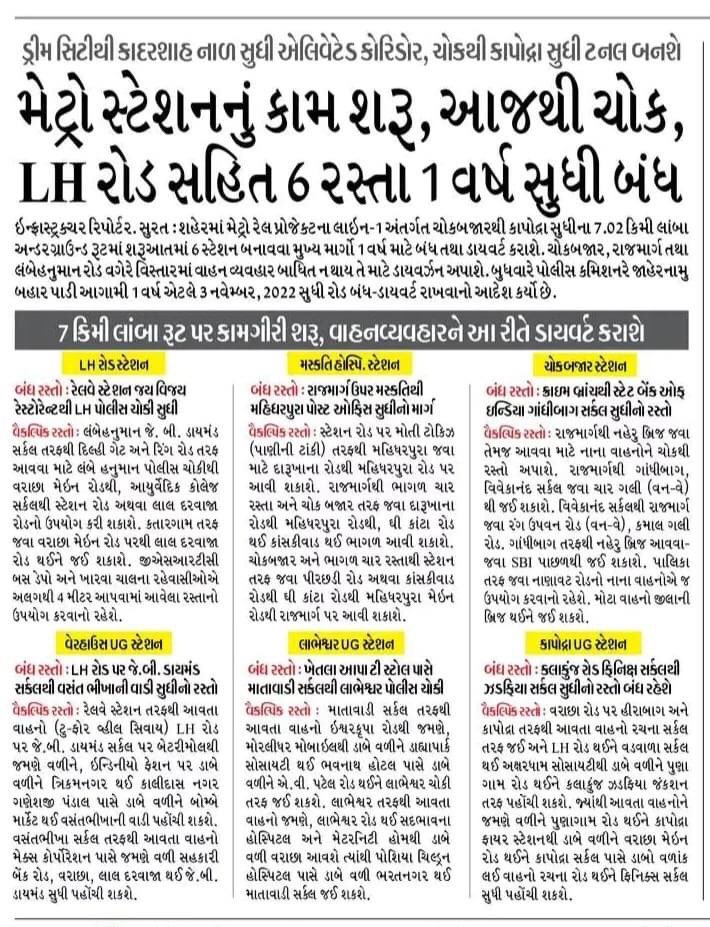 SuratMetroRail's tweet photo. #SuratMetroRail #Updates https://t.co/RwfNznRnxN