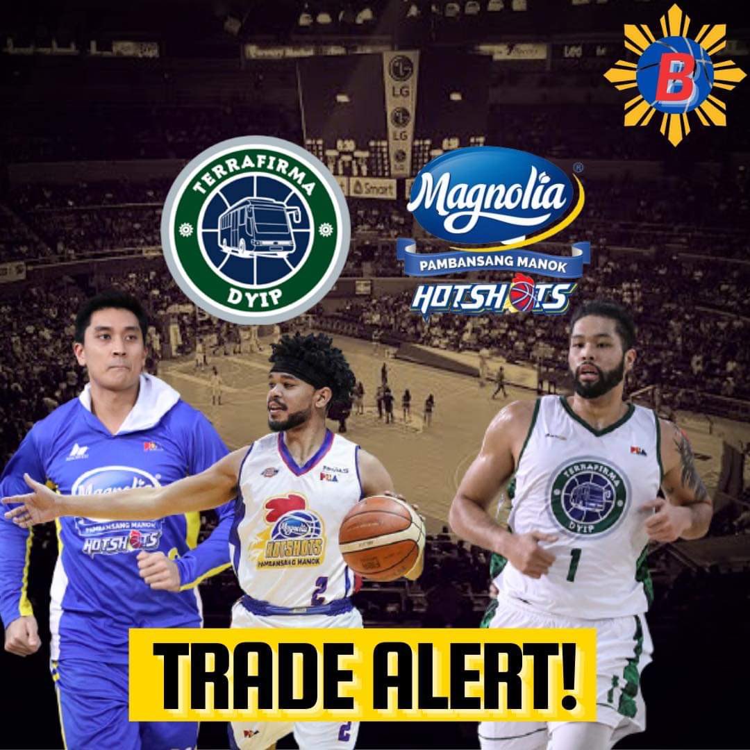 bsktblsta's tweet photo. PBA TRADE ALERT!

Kinuha ng Magnolia Hotshot ang bigman ng TerraFirma na si James Laput!

Napunta naman sa Dyip sila Justin Melton at Kyle Pascual

Ano masasabi niyo? https://t.co/g3EXQSiPGM