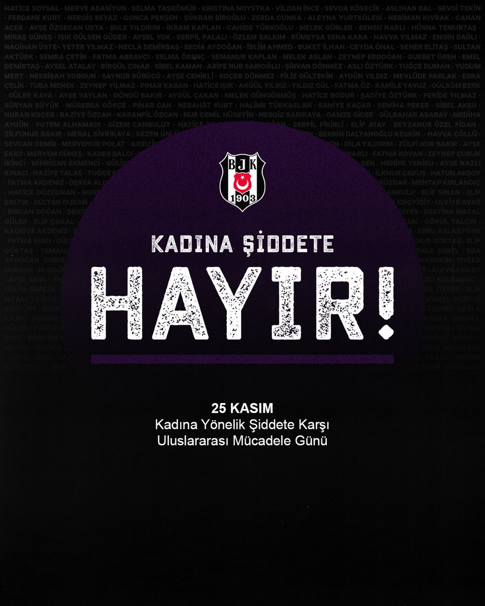 Kadına Yönelik Şiddete Karşı Uluslararası Mücadele Günü’nde tüm gücümüzle #KadınaŞiddeteHayır diyoruz!