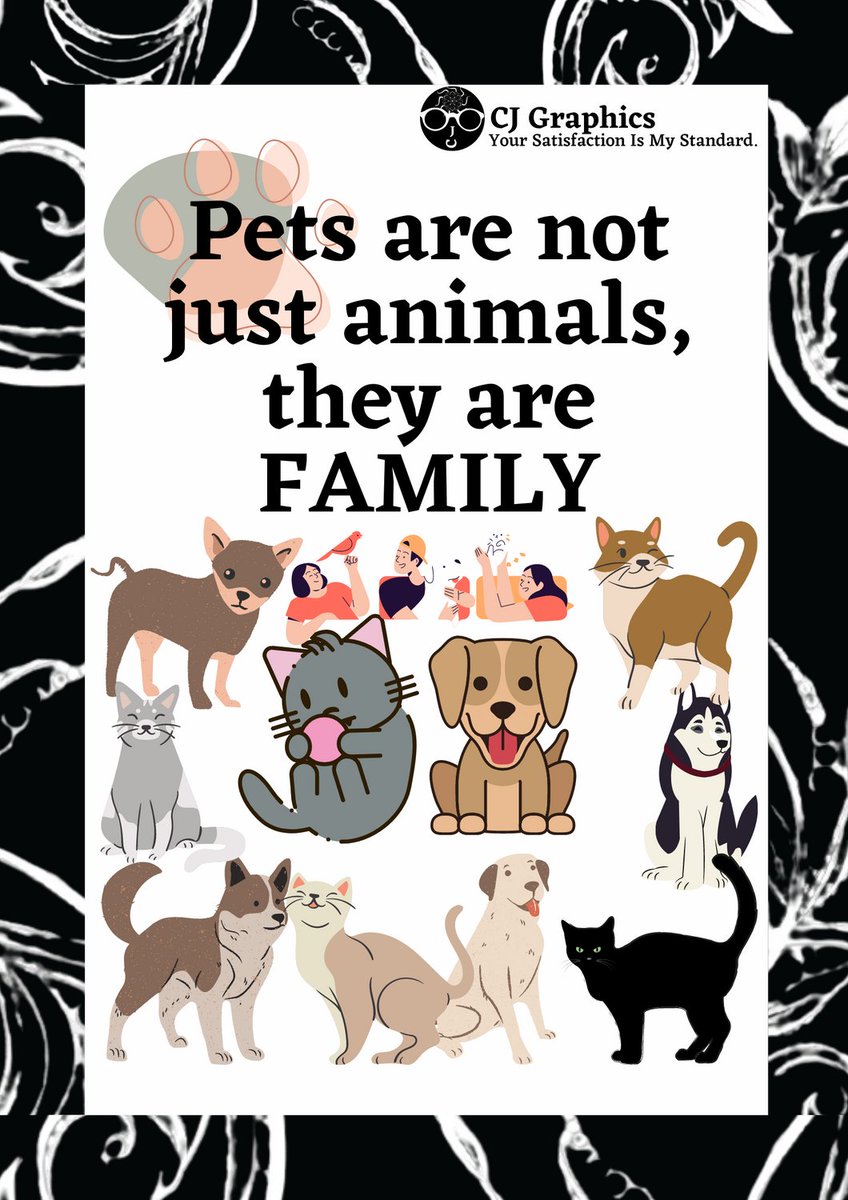cjgraphics26's tweet image. CJ Graphics made this poster to inspire people to appreciate &amp;amp; love their pets like their family.❤️🐶🐱

Visit us NOW
cjgraphics.mystrikingly.com
#21DayCampaign #SupportFreelancer #CJGraphics #YourSatisfactionIsMyStandard #GraphicDesigner #Love #Pets #Family #GiveLove #Inspire