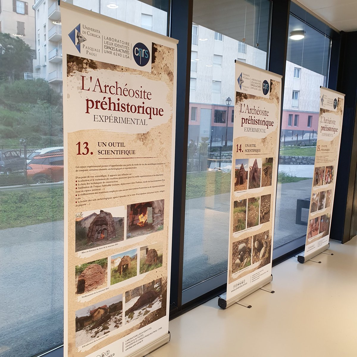 GeniuGherardi's tweet photo. V'aspettemu oghje, à 11 ore!😉
Tout est fin prêt. Nous vous attendons aujourd'hui, à 11h, pour le vernissage de l'exposition "L'archéosite préhistorique expérimental" #Reproduire, #Expérimenter, #Observer.
#ScienceOuverte
@umrlisa @UnivCorse @M3C_Corse @univFRES @FLLASHS https://t.co/ofpNbpS0LV