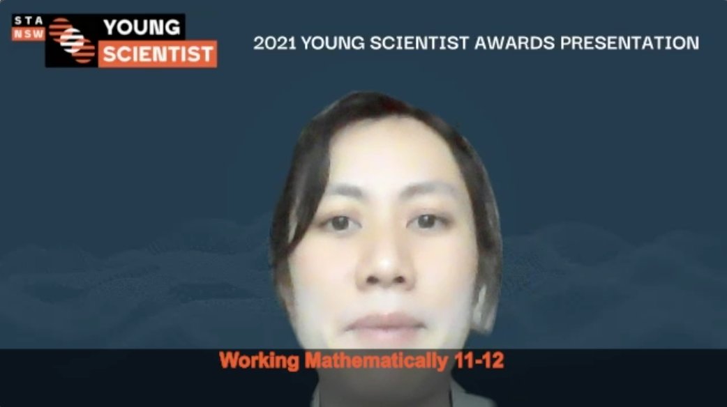 Young Scientist (@stansw_ys) on Twitter photo <a href="/STANSW_YS/">Young Scientist</a> Committee Member Daisy Kong #YSAwards2021 for Working Mathematically 11 - 12. Congratulations Ahmad, Benjamin and Edward <a href="/STANSW_YS/">Young Scientist</a> Committee Member Daisy Kong #YSAwards2021 for Working Mathematically 11 - 12. Congratulations Ahmad, Benjamin and Edward