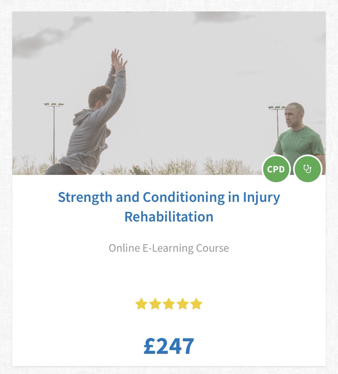corefitnessed's tweet photo. ⭐️ Strength and Conditioning in Injury Rehabilitation ⭐️ 

This online course is professionally recognised by @activeiq 

Tutor, Nick Grantham, has trained athletes for 4 Olympic Games, 2 Commonwealth Games and currently works with a football team in the Premier League. https://t.co/jECiv0Osd2