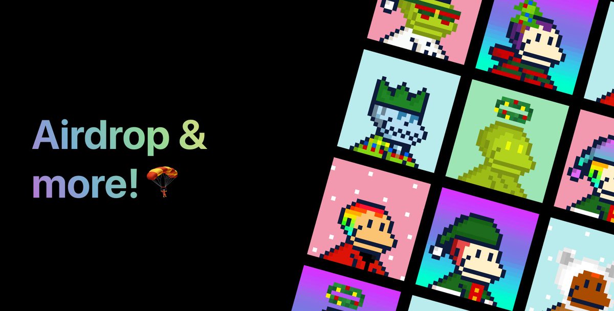 What we've #achieved this week:

✅Did a #Airdrop to all <a href="/SolanaMBS/">Solana Monkey Business</a> holders for the festive season🎄
✅Finalised the sneak peek for HolidayLand #Metaverse 👀
✅Answered important questions made by our #NFTCommunity members on discord