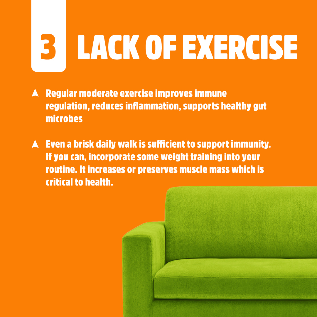 9 THINGS THAT HURT YOUR IMMUNE SYSTEM (Part 1)

😴 1. LACK OF SLEEP

😡 2. CHRONIC STRESS &amp; DEPRESSION

🏃‍♀️ 3. LACK OF EXERCISE

#northcoastnaturals #northiscalling #foodfirstliving