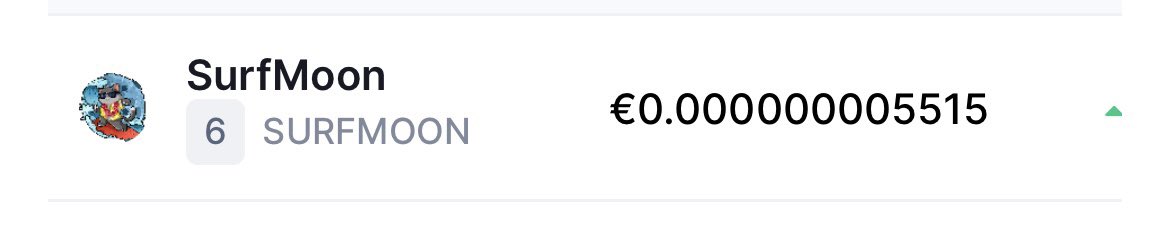 #SurfMoon just hit #CoinMarketCap #Trending Top 6 🔥 #CMC #memecoin #surfmoon #shiba #catecoin #hogecoin