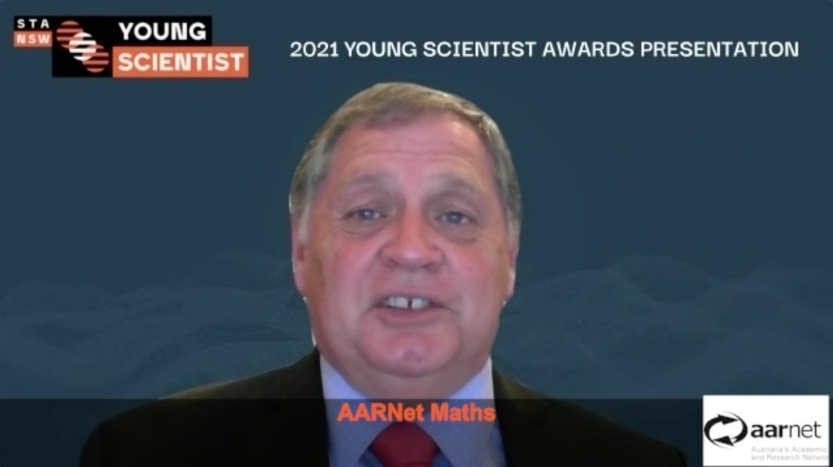 Young Scientist (@stansw_ys) on Twitter photo <a href="/STANSW_YS/">Young Scientist</a> Committee Member Stuart Garth presents the #YSAwards2021 <a href="/AARNet/">AARNet Australia</a> Award for best use of electronic communications in Working Mathematically projects. Congratulations Thomas, Cate, Fergus and Kaylee. <a href="/STANSW_YS/">Young Scientist</a> Committee Member Stuart Garth presents the #YSAwards2021 <a href="/AARNet/">AARNet Australia</a> Award for best use of electronic communications in Working Mathematically projects. Congratulations Thomas, Cate, Fergus and Kaylee.