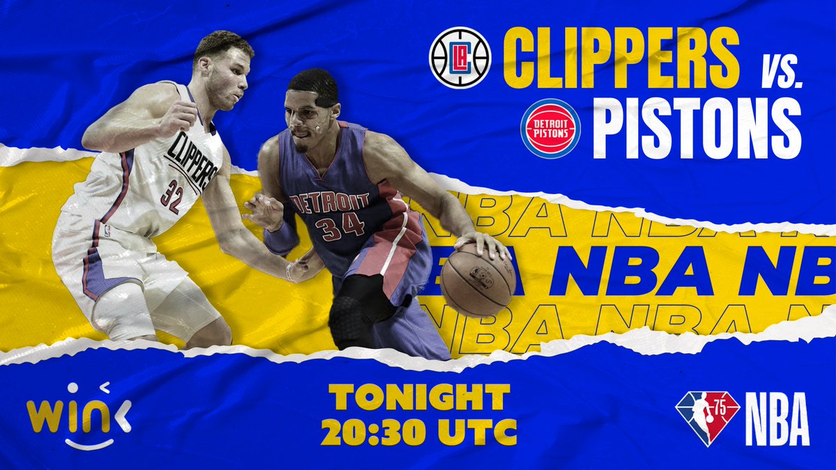 WINkorg777's tweet photo. Featured #NBA75 game: #Clippers vs #Pistons

Pick your winners in the comments section and wager at https://t.co/YqvbblqGi4. Match starts in 15mins. 

#NBAFantasy #NBA #NBARooks #ClipperNation https://t.co/B4gHpizPT4