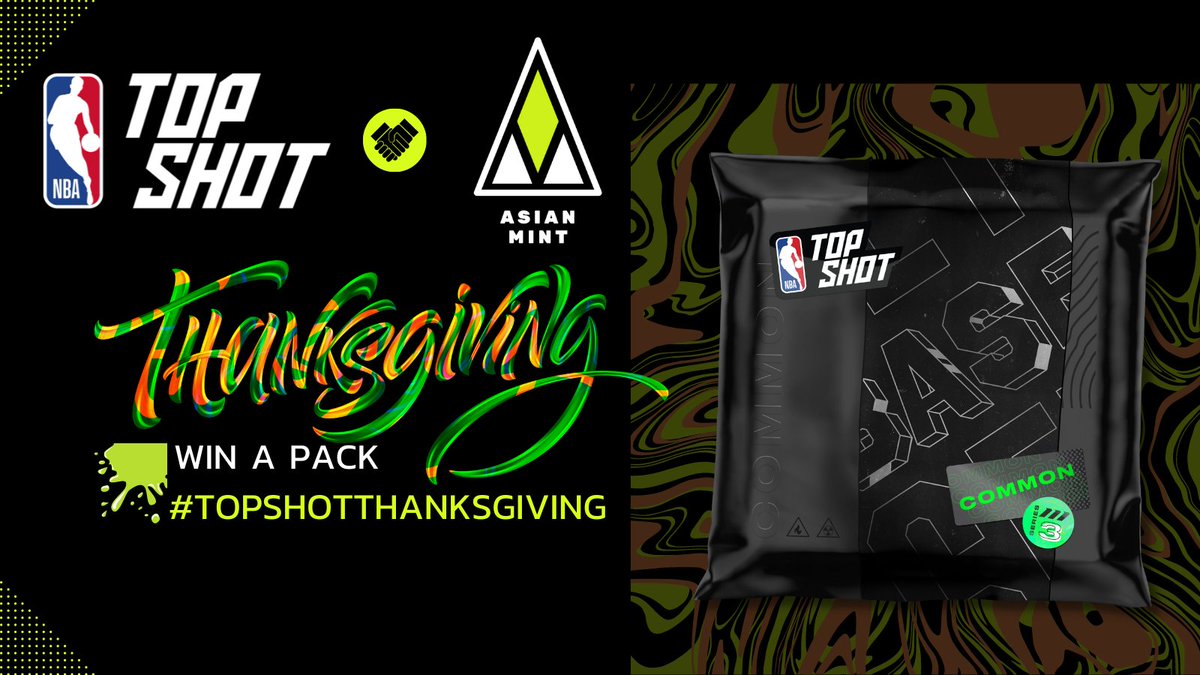 am_n3twork's tweet photo. 🚨GIVEAWAY🚨

We're giving away (10) Series 3 Base Set packs! 

Follow @nbatopshot and @asian_mint, 
Like and RT this tweet
Reply with your TS username and say what you're thankful for this year! 

Remember to use the #TopShotThanksgiving in your post!

Good luck! https://t.co/WI7GKawN8E