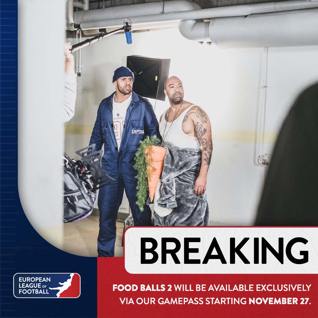 ELF_Official's tweet photo. Food Balls is back! 🥳   

After a successful first season @TheDreamKasim continues his acting career. 
The second season will air on Saturday, November 27th exclusively on our Gamepass. 
Every active member can enjoy the full season at once. 
#FoodBalls #KasimEdebali https://t.co/vQv0FTZywj
