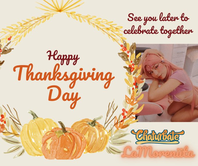 We are going to have a lot of fun.
@chaturbate @Barbarap_off 
#thanks #giving #day #Thanksgiving #ThanksgivingDay