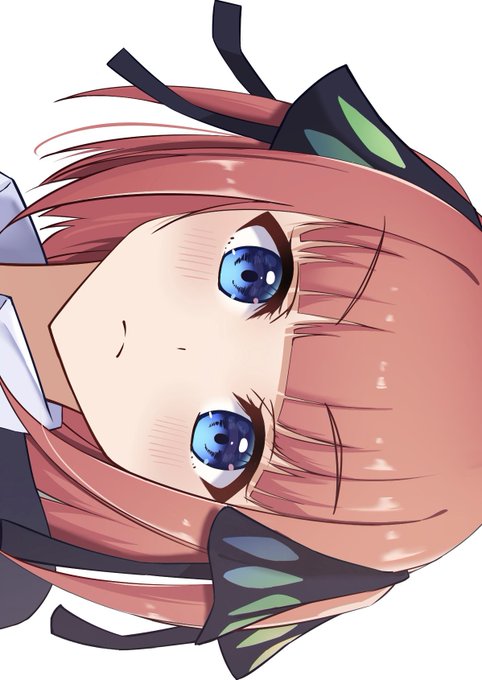 ほめてれさんがTwitterに投稿した中野二乃(五等分の花嫁)のイラスト。