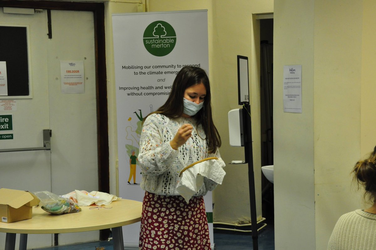 We had a great time at our first #ProjectPreloved workshops 💙🧵 Thanks to <a href="/PercivalLottie/">Lottie Percival</a> for leading such a fun session on basic hand #stitching &amp; #mending techniques. Everyone got stuck in, gave it a go &amp; made some new friends 😊 What it's all about!
Workshop 2 coming soon! 👀