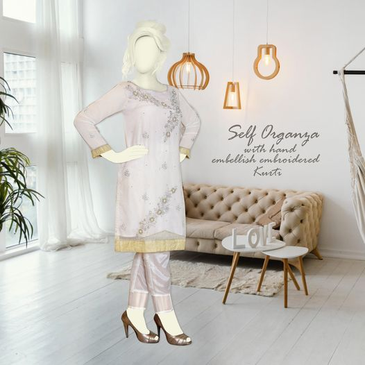 New Arrival
Design: PT1127
Fabric: Self Organza
Color: Off-White
Unit: Kurti
Online Shop: shamrafs.com
#Shamrafs #ShamrafsEmbroideredKurti #ShamrafsFormals
#ShamrafsNewArrivals #staytuned
#NewCollection #thursdayvibes #Luxurywear #Selforganza #unstitched #Embroidery