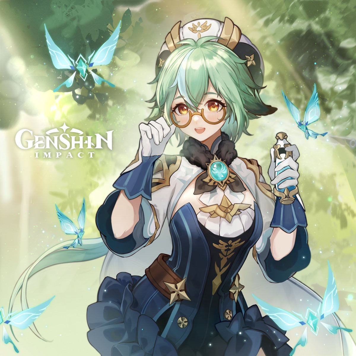 Hmm... we are running out of experiment materials. 

Eh? I—It's you! These materials, they're for me? Thank you so much!

Here, have this. This potion is the result of my latest research and will prove useful in your adventures. Please take it!
#GenshinImpact #Sucrose