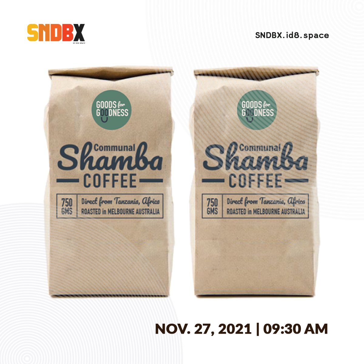 He spent the next two years, developing a model that would allow him to farm and reinvest in other farmers’ wellbeing by producing valuable produce and finding better market opportunities.

In for a caffeinated morning for you and your tastebuds? RSVP 👉🏾 linktr.ee/sndbx_byid8