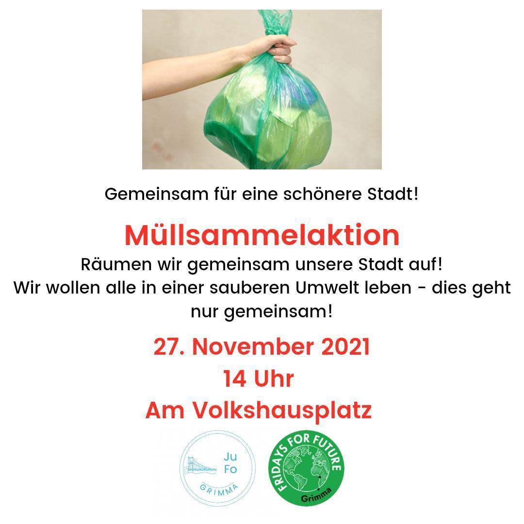 Am Samstag räumen wir in <a href="/StadtGrimma/">Stadt Grimma</a> wieder auf!💚 Denkt an Handschuhe &amp; warme Sachen &amp; macht mit!:) #cleanup