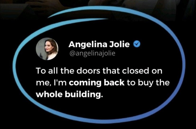 ShreyankShrest1's tweet photo. Think Big 💭. Everything is achievable ✨✨ #ThinkBig #AngelinaJolie #believe #singyourdialect https://t.co/lyDXnadi0o