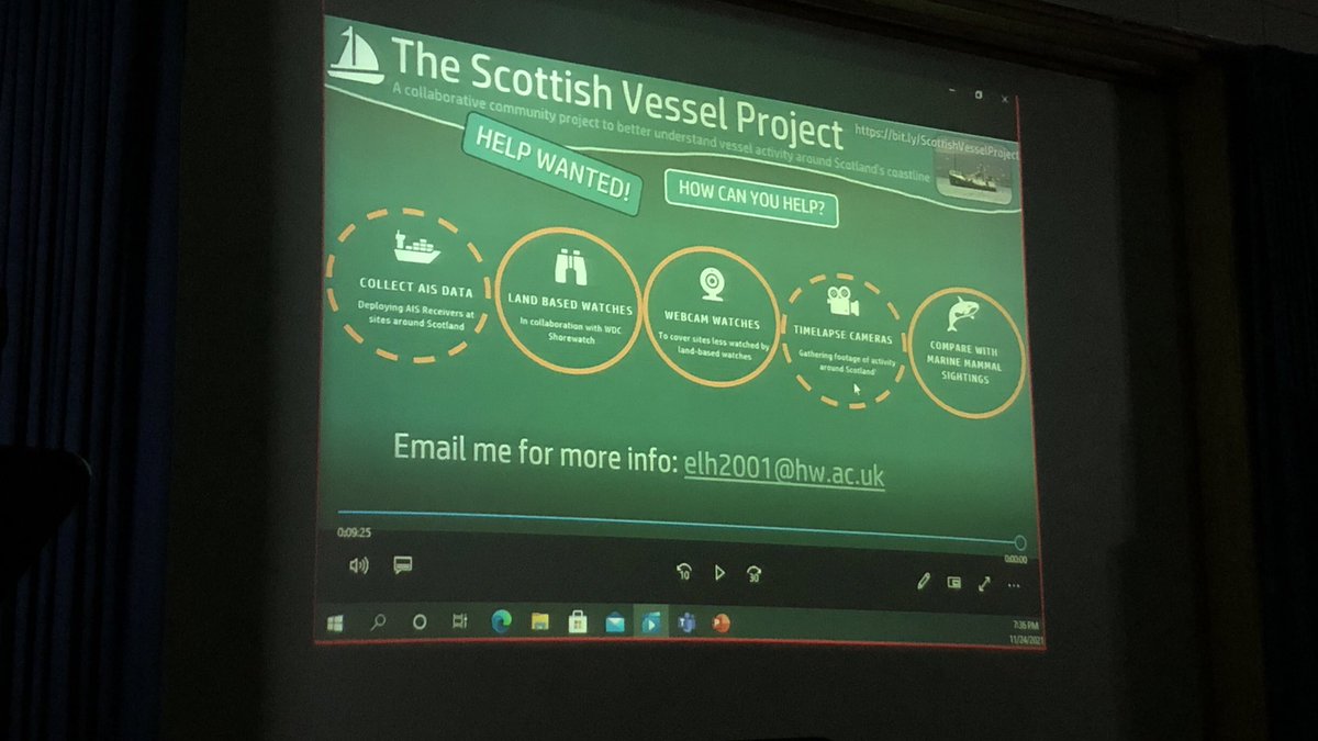 emma701's tweet photo. Brilliant (in person π) evening Showcasing Shetlandβs Cetacean Projects - great to be joined by @kazcustard, @RachelShucksmi1, Kate Allan from Shetland Community Wildlife grp, & @emilyhague tuning in remotely to talk about #ScottishVesselProject π https://t.co/H6vQfL4zyL
