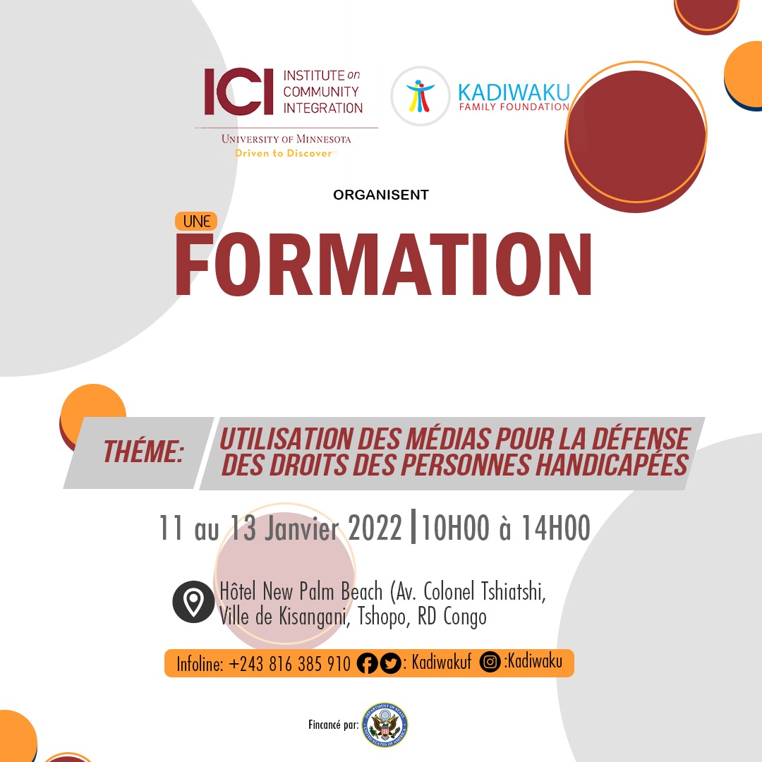 NtontaD's tweet photo. Êtes-vous une personne en situation de handicap, cette formation vous concerne ! Venez apprendre comment utiliser les médias sociaux et la radio pour défendre efficacement tes droits. Contactez KFF pour s’enregistrer. https://t.co/hLYWZT22Wf