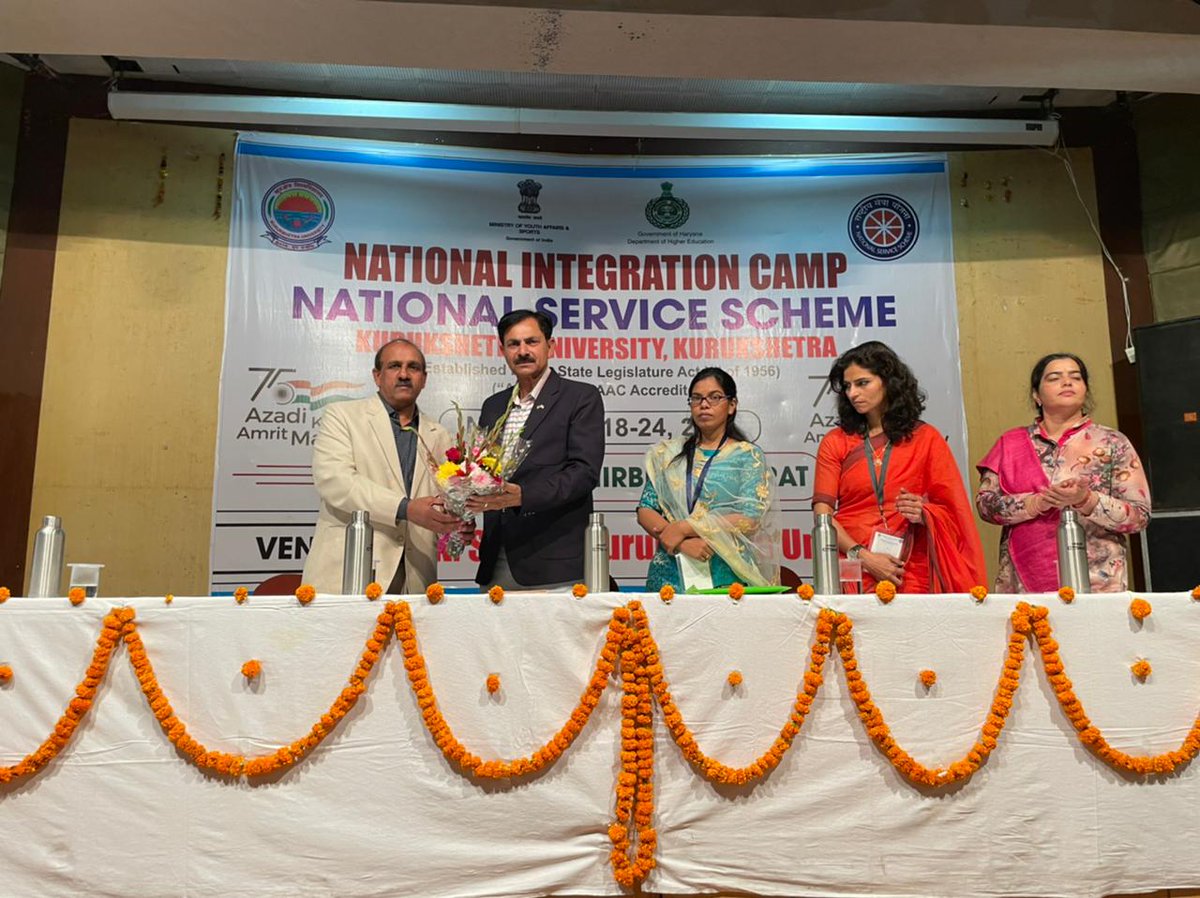 GovtNss's tweet photo. National integration camp Kurukshetra University Kurukshetra @McbuNss @NSSRDBhopal @ListenKabir @aparnaprajapati @mcbuchp https://t.co/9CBqh3wyH7
