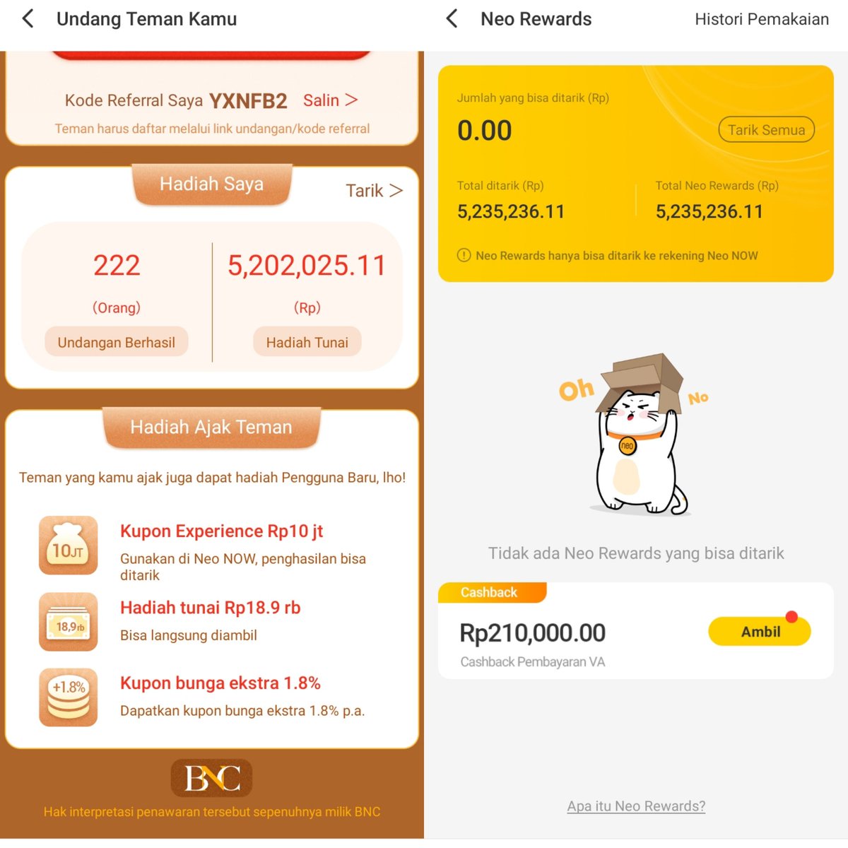 mrbracd's tweet photo. https://t.co/RqpqxCkZu0

KLIK LINK DI ATAS 👆👆👆👆

IJIN SHARE ADMIN 

KODE REFERALL ... YXNFB2

NEO BANK BAGI2 REJEKI

BENERAN DI BAYARAN SAMA NEO BANK

LOGIN HARI PERTAMA DAPAT BONUS 25RB https://t.co/VHCppvFmS9