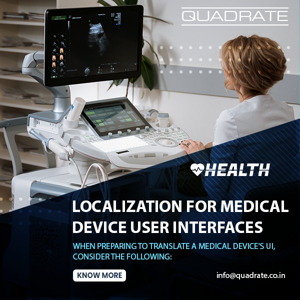 QuadratePvt's tweet photo. Localization for Medical Device User Interfaces
https://t.co/x1Z6KT6E6f
#healthcareindustry #healthcarecommunications #healthcaremarketing #healthcareresearch #healthcareprovider https://t.co/DRH5FXVPZY