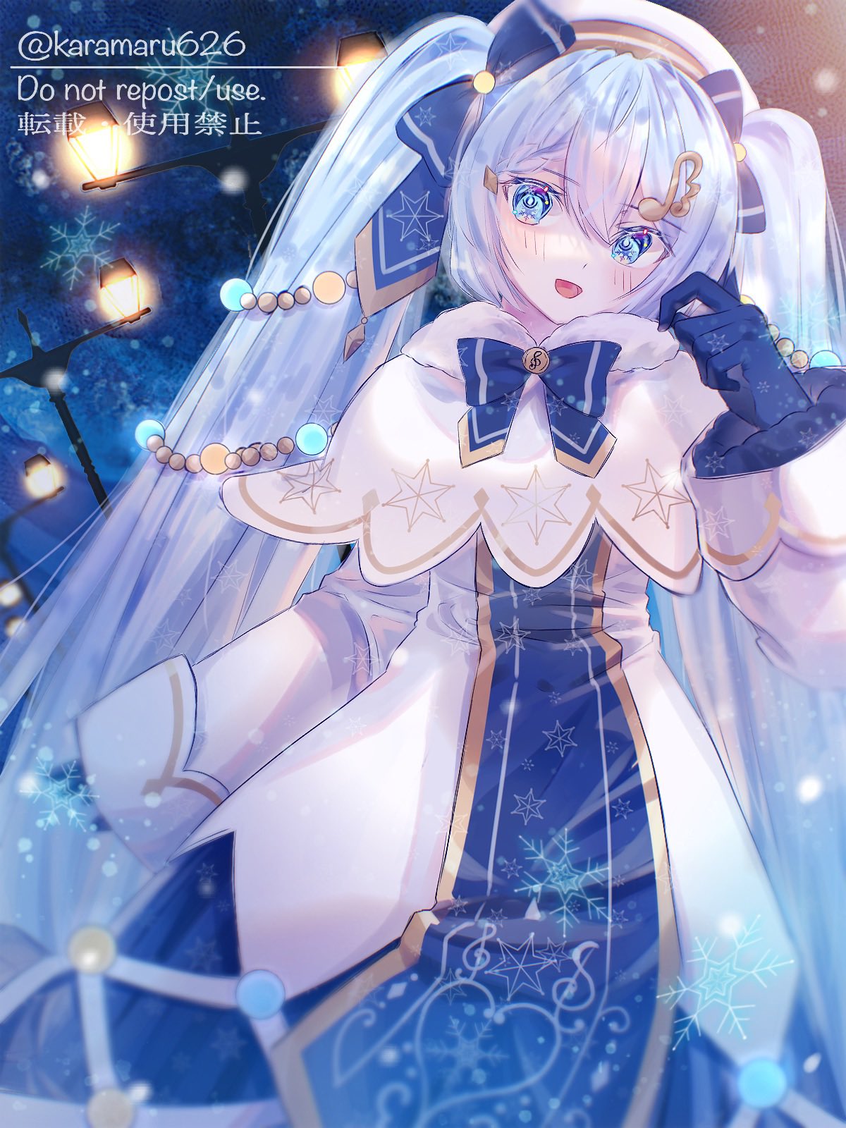 ☆同人手描きイラスト VOCALOID/ 雪ミク2021 *初音ミク A4☆