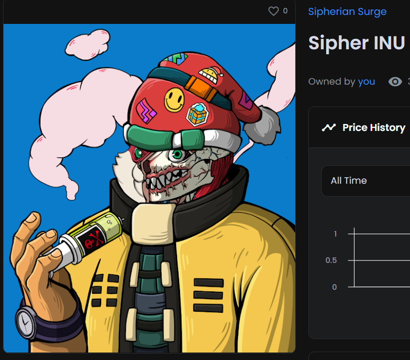 Monsoon07572775's tweet photo. Grabbed him cuz Christmas time is near ๐ฅณ๐ฅณ
@SIPHERxyz #Christmas $Sipher #SipherInu #INU #SipherianSurge #nft #nfts #GameFi #Santa https://t.co/jwkOy0gn5U