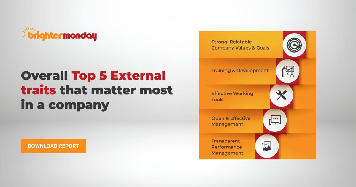 beebree0's tweet photo. All respondents with 2-4 years, 5-7 years and Above 7 years of experience ranked Competitive Package as the most important 
intrinsic trait.

Download the report here; https://t.co/UpOkocjpDZ
#BrighterMondayReport https://t.co/ZfJXBBHKWF