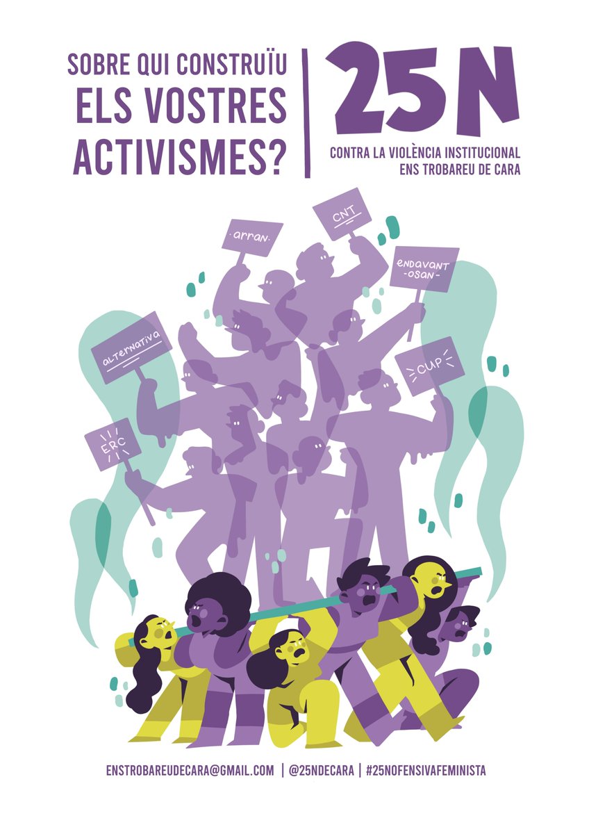 Ens han tractat de traïdores, venjatives, boges, punitives, exagerades. Per parlar. Per assenyalar les agressions.
No serem mai més invisibles. Ens trobareu de cara. #25NOfensivaFeminista #25NAutodefensaFeminista