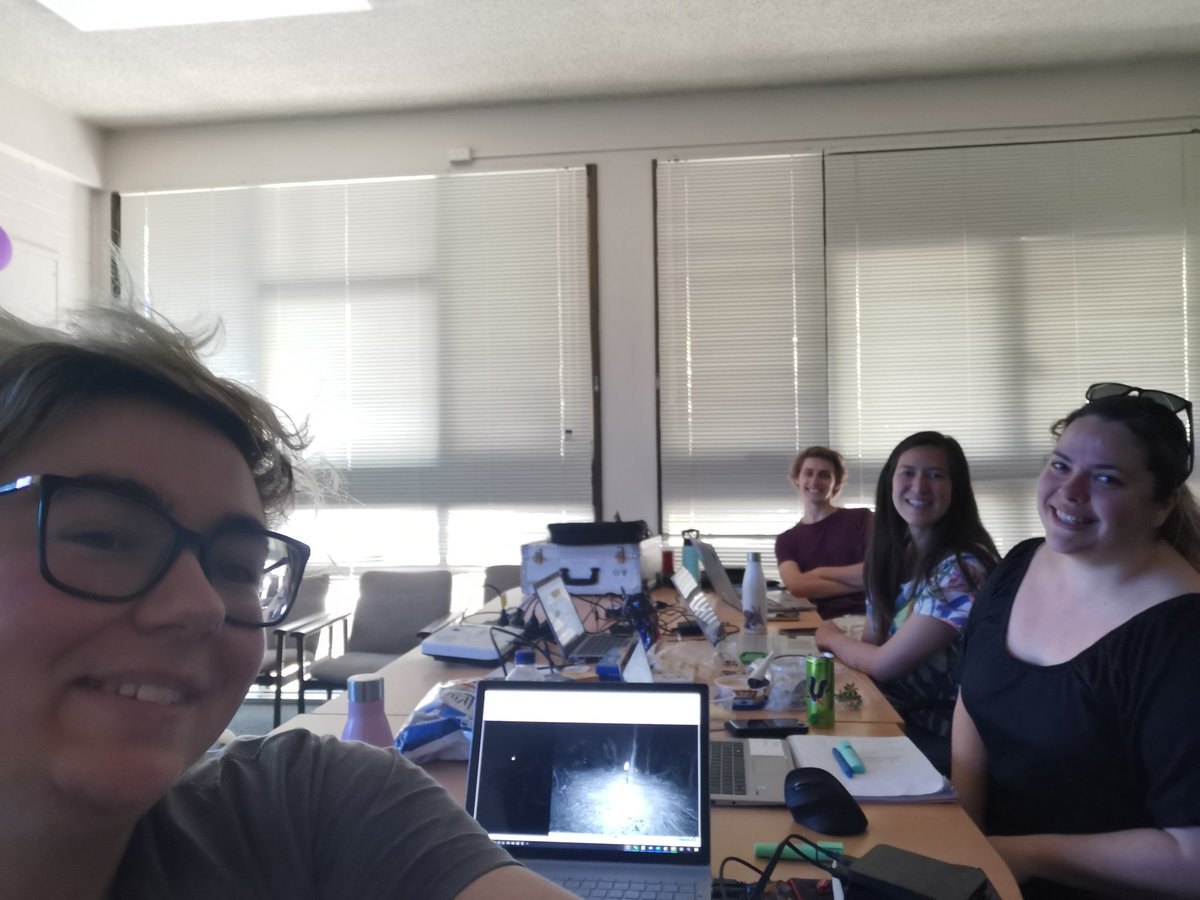 NarelleDybing's tweet photo. That's a wrap for day 4 at #ESAus21. It's been great to watch some talks with fellow scientists @NTay_ @Mammal_Mel @TomMMansfield So many great talks to listen to, thank goodness we can watch the recordings later @EcolSocAus #scientistswhoselfie #greatsnacks https://t.co/1L7kmbvRVf