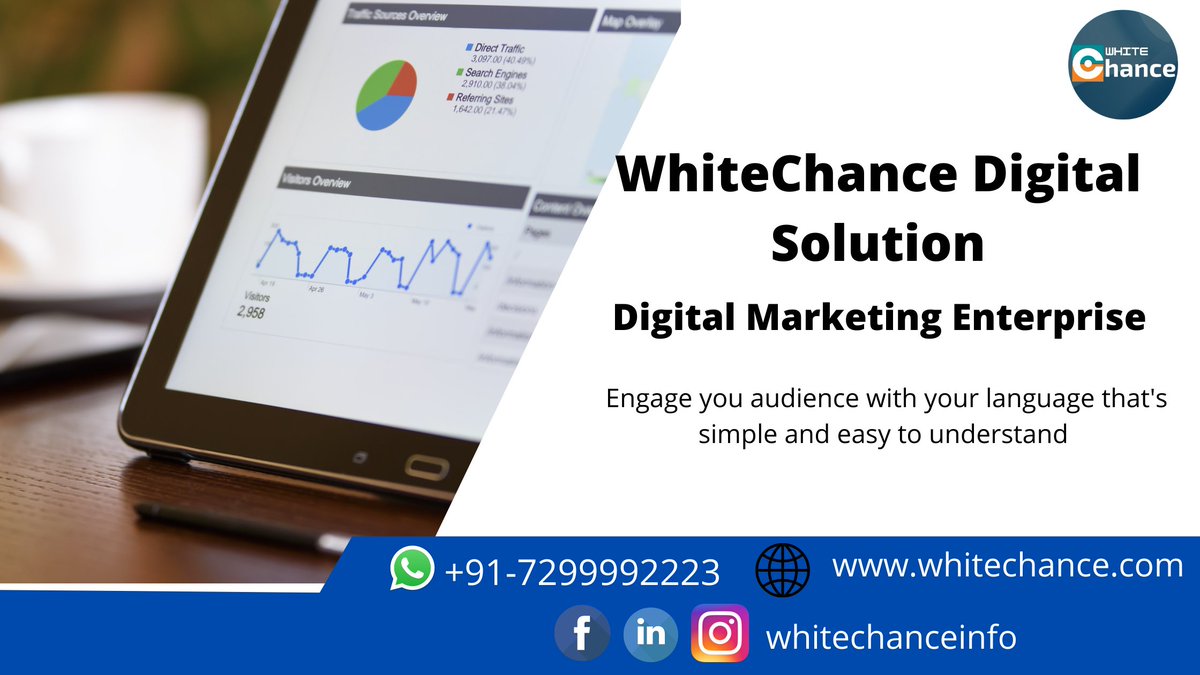 WhiteChanceTech's tweet photo. Powering your digital dreams, taking your business ahead

#digitalmarketing #marketing #socialmediamarketing #business #branding #marketingdigital #onlinemarketing  #marketingstrategy #design 
 #graphicdesign https://t.co/YvHIQQCu5d