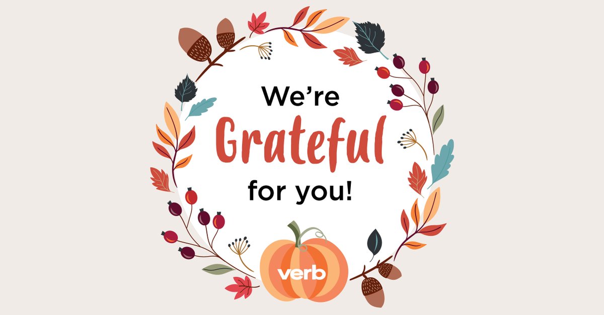 ShopMARKET_Live's tweet photo. Happy Thanksgiving! From our team to yours, have a wonderful time wherever you are and be thankful for this season! #teamverb #verbforhumanity #thanksgiving https://t.co/zVEJXwWTp5