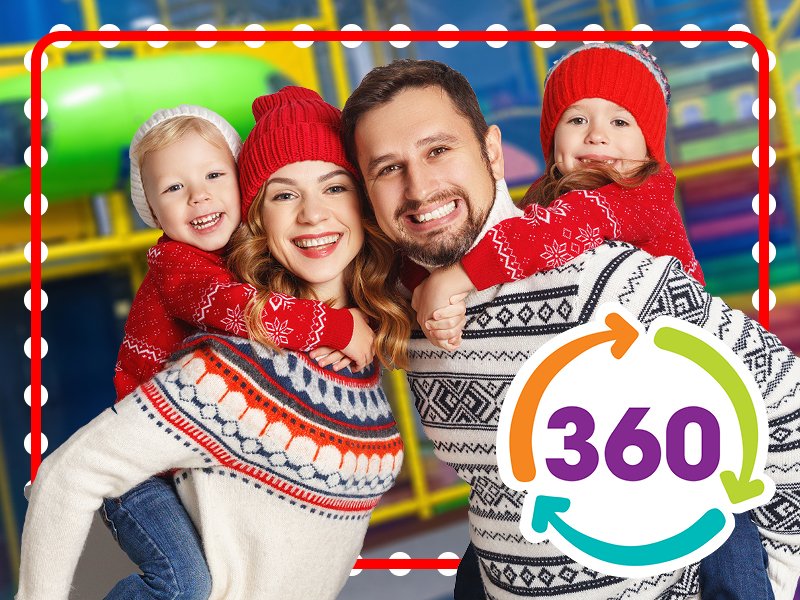 Join us for a family play and eat this Christmas.
We've kept it simple this year.
All you have to do is book a Christmas Cracker package online which will give 4 people entry for the day, two 12 inch pizzas and 4 drinks.
All this for £49.99
PASS HOLDERS 50% OFF