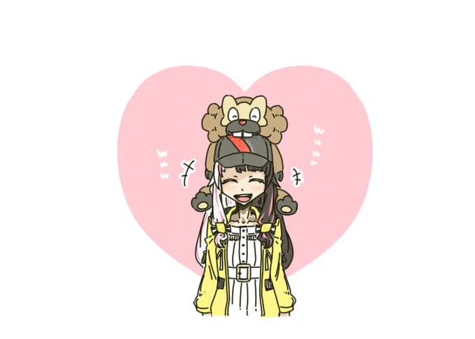 顔を見るだけで笑顔になる仲
#れなの鳥っくあーと 
