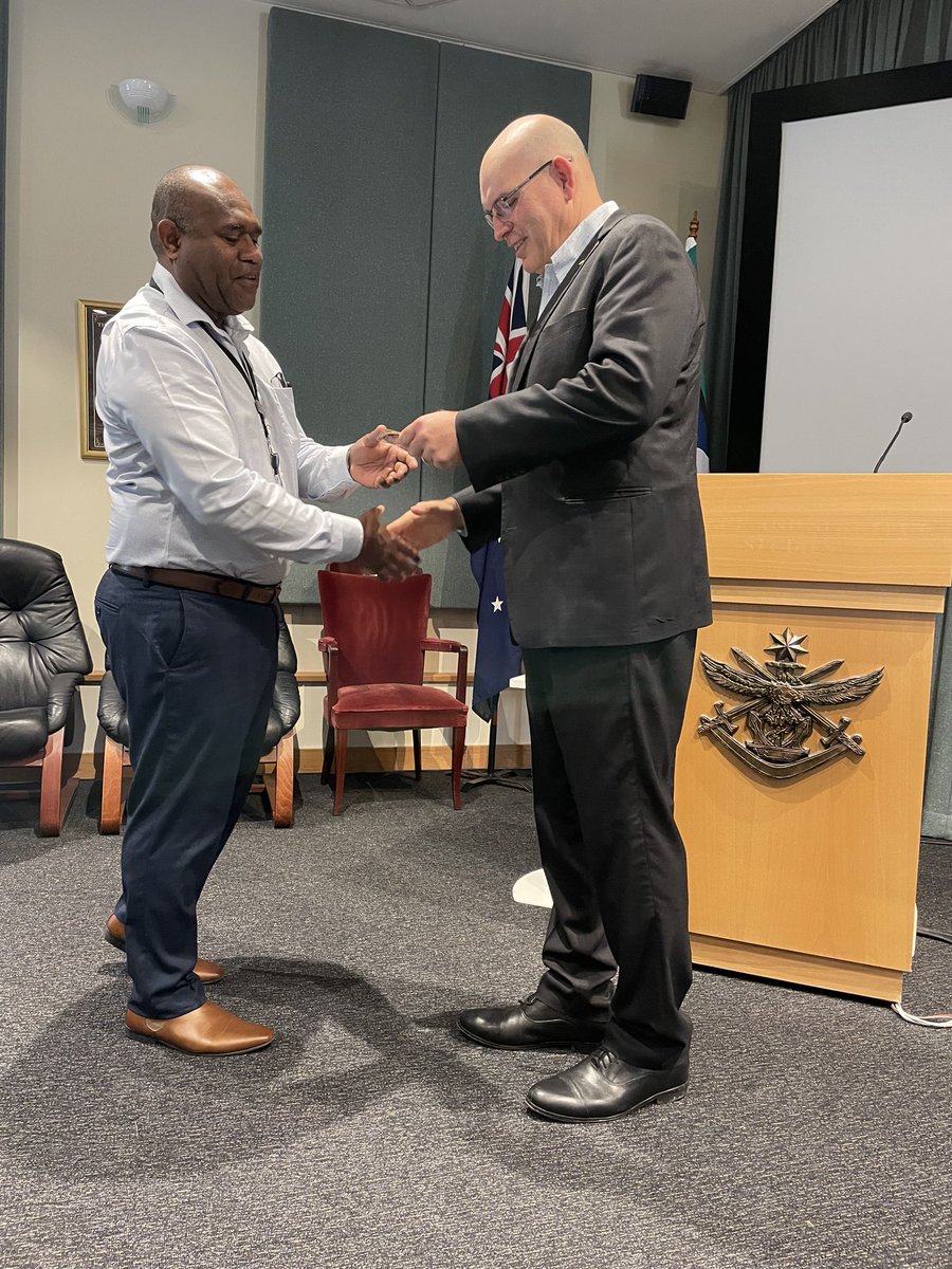 For our final day of course, COMDT AWC, CDRE Boulton, took time to farewell our international members. Thank you to all of you for enriching our experience this year!