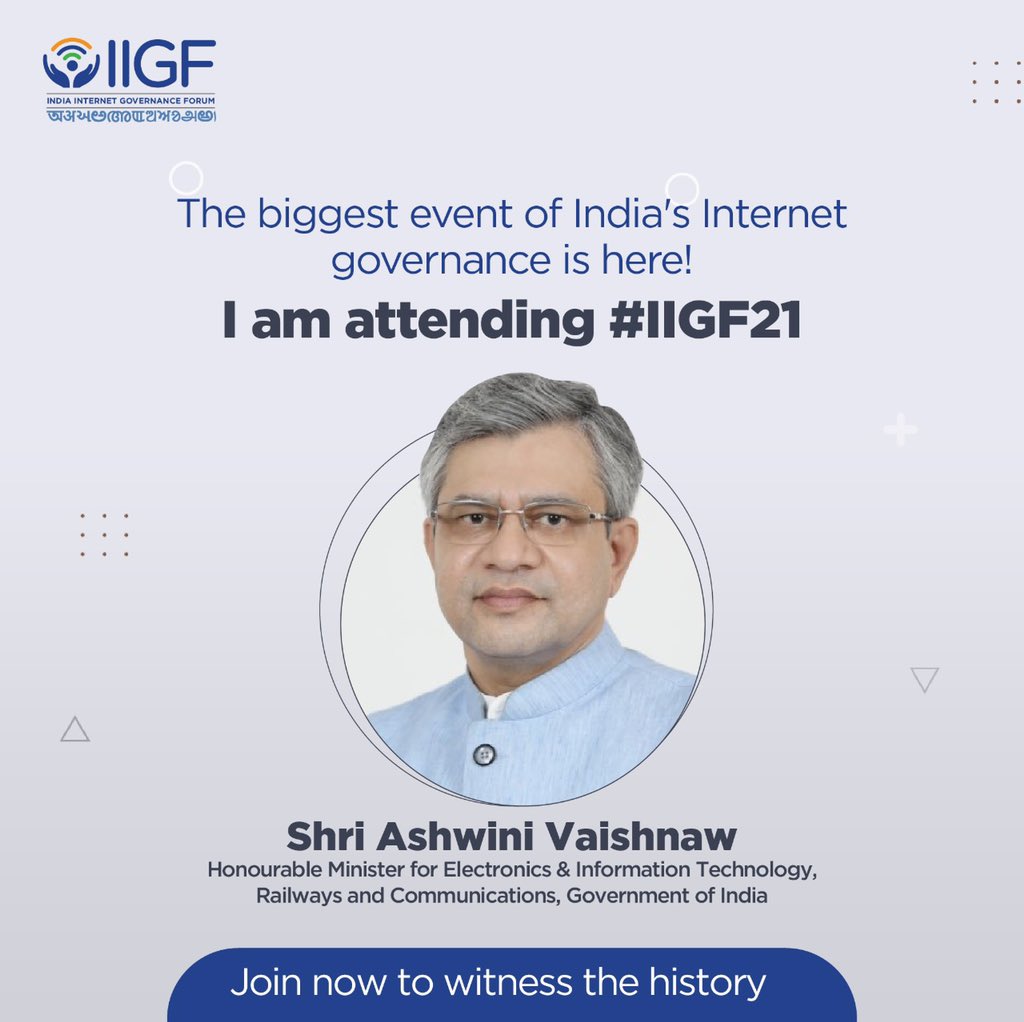 indiaigf_'s tweet photo. India IGF will be the first of its kind in India. The focus of these sessions will be on understanding some of the key issues on Internet governance and making recommendations for better internet policies. Join now to know more!

#IIGF21 #IndiaIGF2021 https://t.co/sRXJ1eNBS8