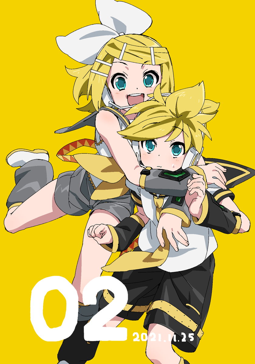 鏡音レン ,鏡音リン 「双子といえば #いい双子の日 #鏡音リンレン 」|佐藤のイラスト