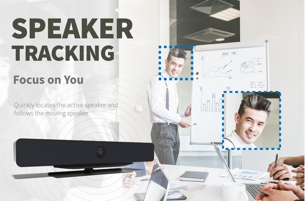 UniarchTech's tweet photo. Speaker tracking function enables Uniarch All-In-One Video Conference Bar to quickly locate the active speaker and follow him, improving the conference experience without a doubt!
#Uniarch #Videoconferencebar https://t.co/SPavwmqfc3