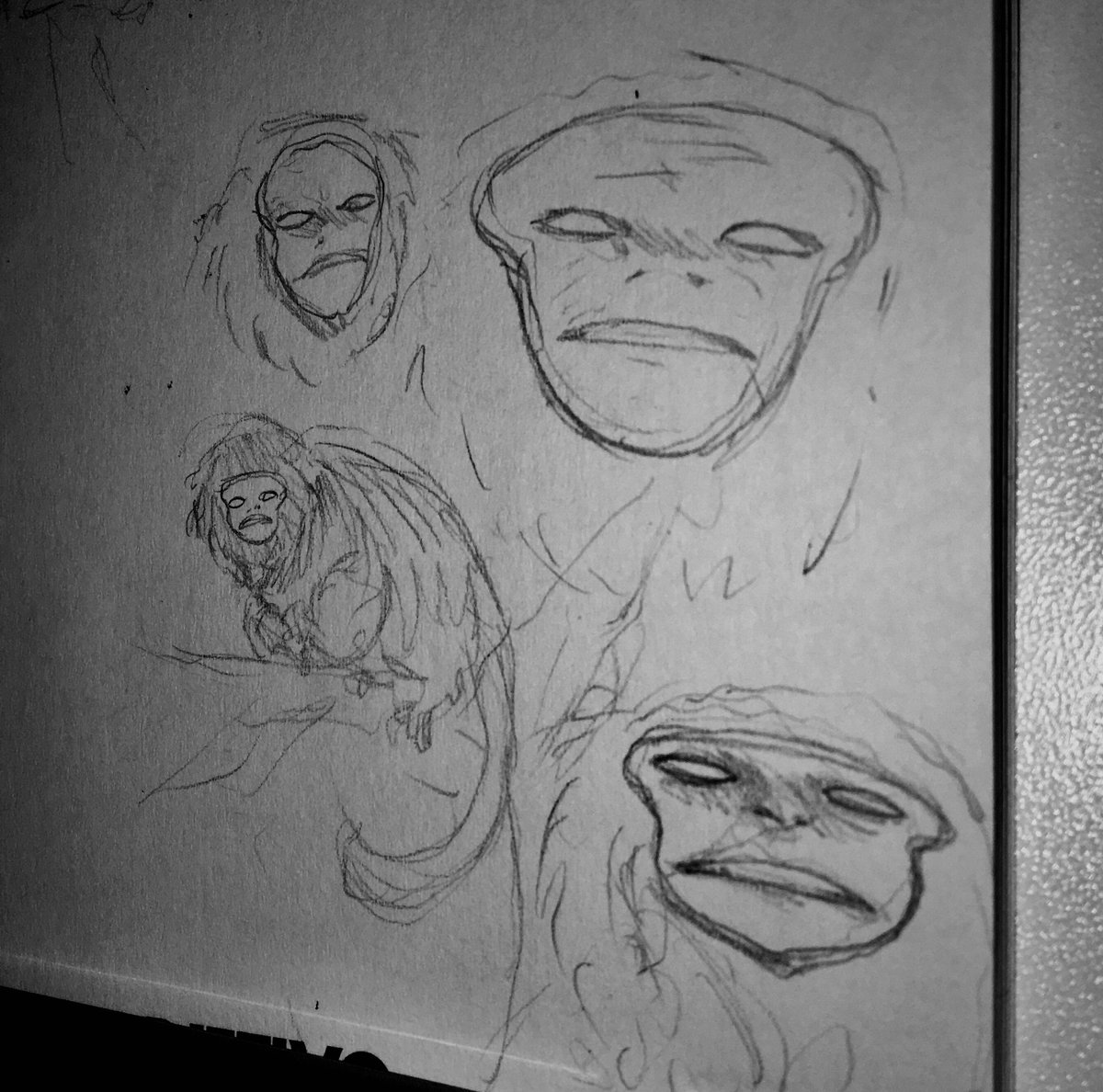 doodling some freaky monkeys 