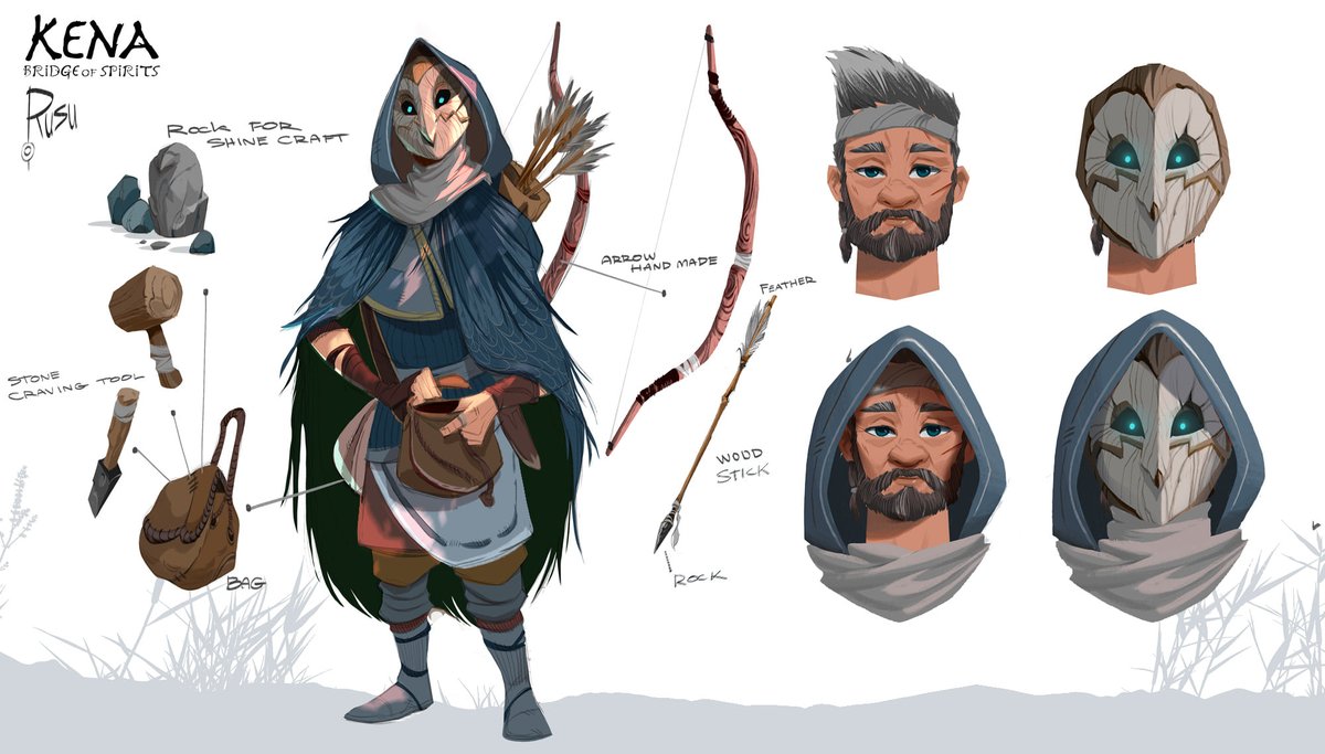 KENA : BRIDGE OF SPIRITS , new update with now more than 200+ concept art by Wanchana Intrasombat (Kun Vic) , Florian Coudray and Chris Karbach, Julian Vermeulen, Kalen Chock, Tyler Edin, Neil Richards, Shira Eilan, Hector Mateo Pino : https://t.co/wE33xAieeC 